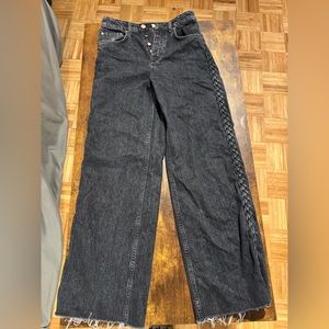 Tresse Straight Legged Raw Edge Jeans -36